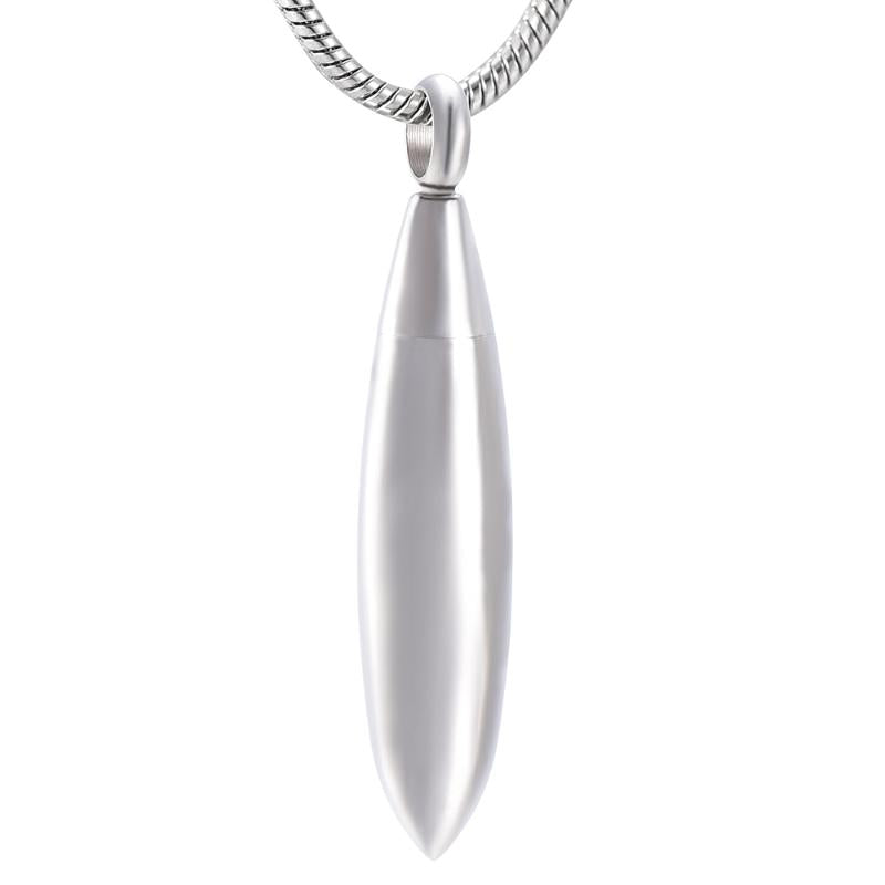 Pendant Necklaces XWJ9983 Steel Tone High Polishing Stainless Cremation Urn Free Funnel Memorial Necklace Men Women Jewellery