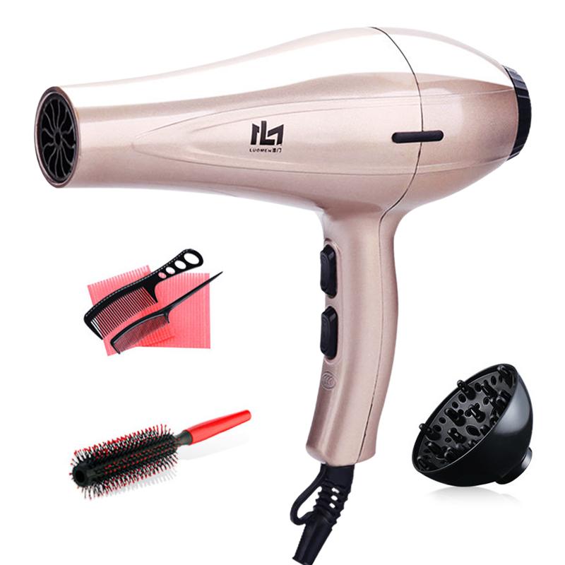 Electric Hair Brushes Professional Dryer Blow Salon Blowdryer Anion 8000W Air Water Ion And Cold Wind Drying Tools 45G