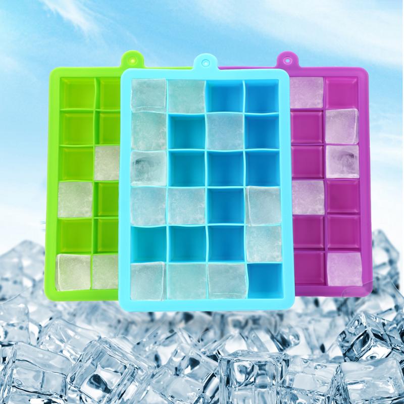 Baking Moulds Silicone Ice Cube Maker 24-Cavity DIY Trays Molds For Candy Cake Pudding Chocolate Whiskey Tool