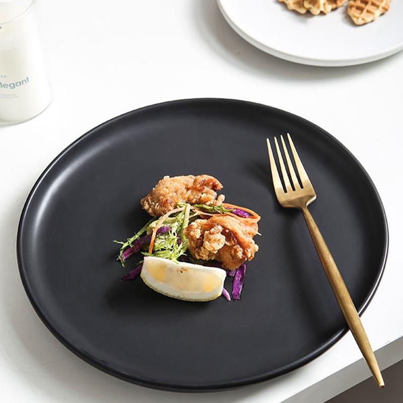 Dishes & Plates Nordic Ceramic Steak Western Plate Home Right Creative Fruit Dish Dessert Servies Style