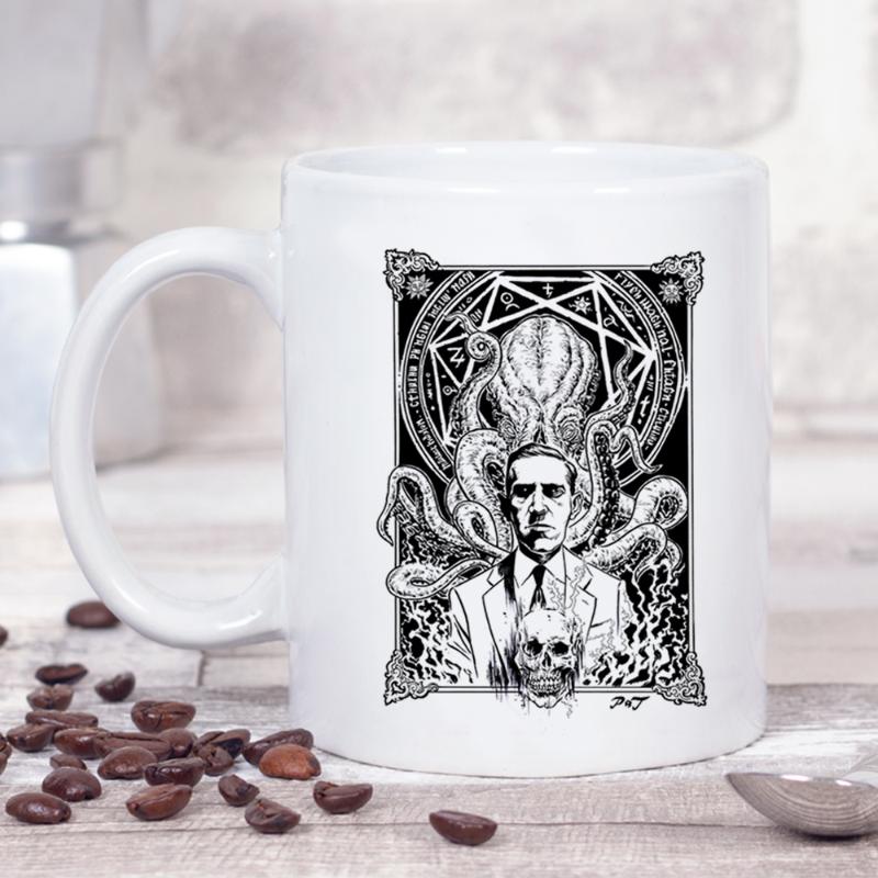 Mugs Dark Myth Cthulhu Mug Lovecraft Boy Friend Gift 350ml Ceramic Changed Color Milk Tea Coffee And Cups