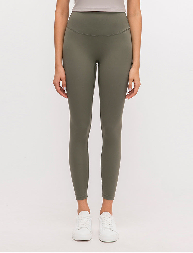 Yoga Leggings for Women High Waist Seamless Hip Lifting Stretch Sports Nude Fitness Pants