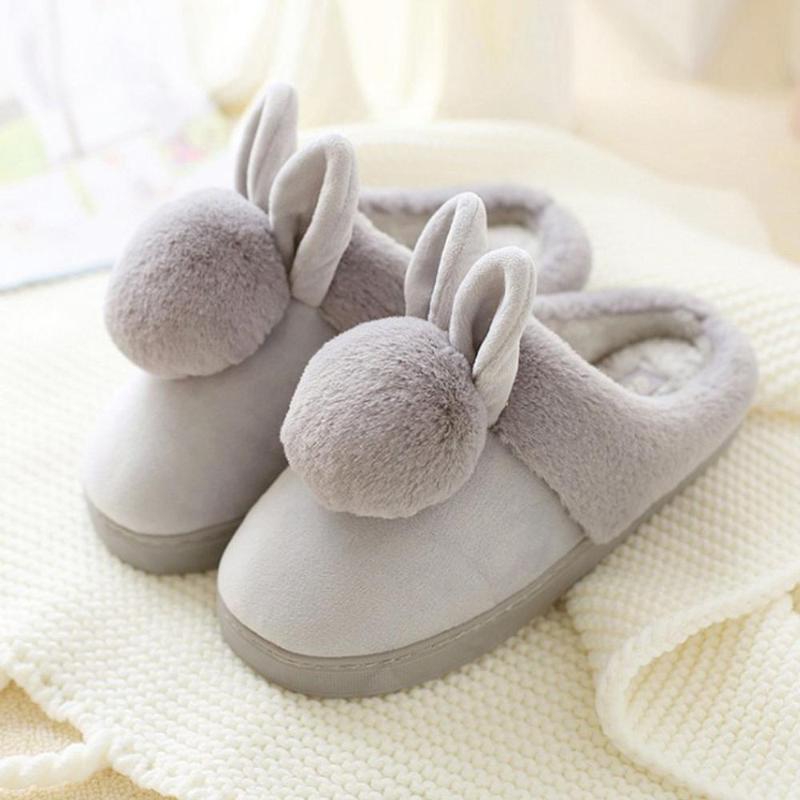 Slippers Shoes Women&#039;s Home Slipper Winter Non-Slip Flat Casual House Zapatos De Mujer #2D19