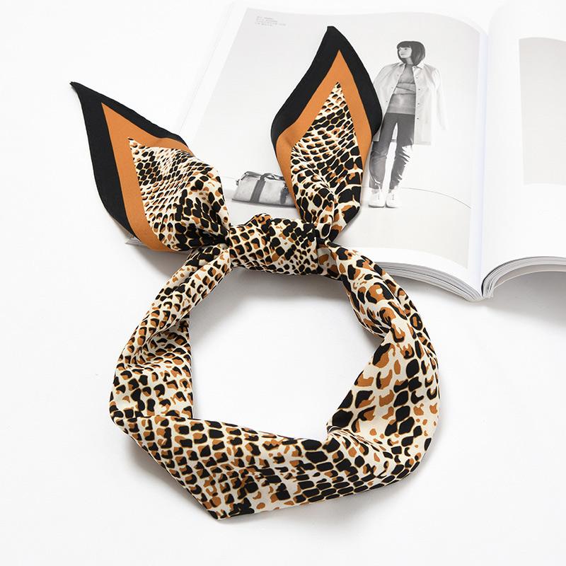 Scarves Rhombus Cute Silk Bandana Women Fashion Triangle Shape Neck Scarf Head Wear Great Match For Headband