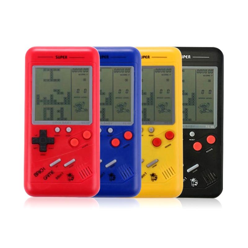Portable Game Players Classic Tetris Console Handheld Play GameBuilt-in Variety Of Games Gift For Child Kid