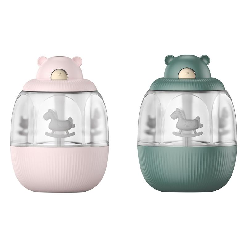 Humidifiers USB Desktop Carousel Air Humidifier Aroma Oil Diffuser Color Home Decor