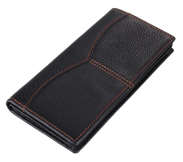 Wallets Nesitu Long Size Vintage Black - Coffee 100% Real Genuine Leather Men Women Wallet Card Holder #M8059
