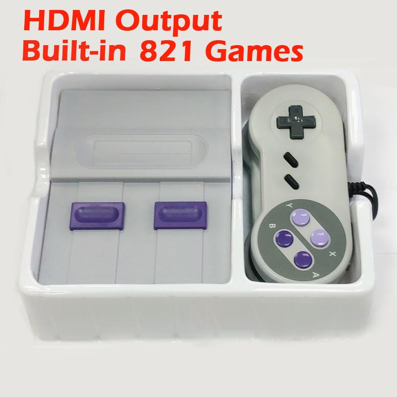 Portable Game Players Mini TV Console Support 8 Bit Retro HD Built-In 821 Games Handheld Gaming Player Double Gamepads