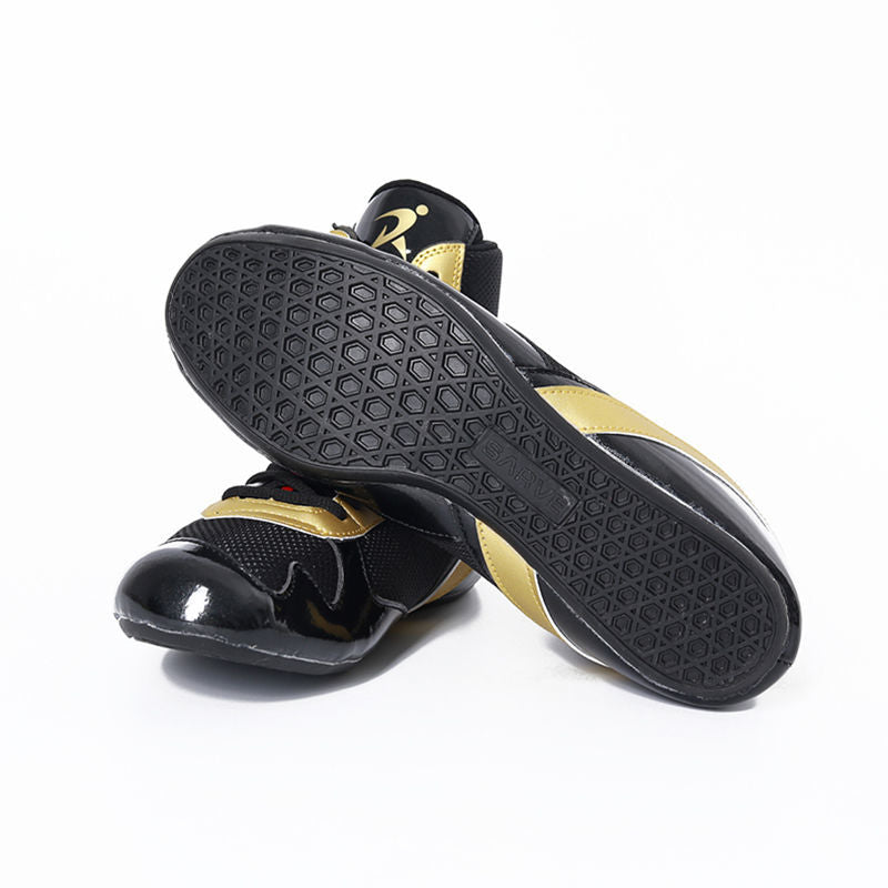 Mens sportshoes Boxing Wrestling Shoes Rubber Outsole Breathable Combat Sneakers Plus Size 46 Professional training womens fighting boots