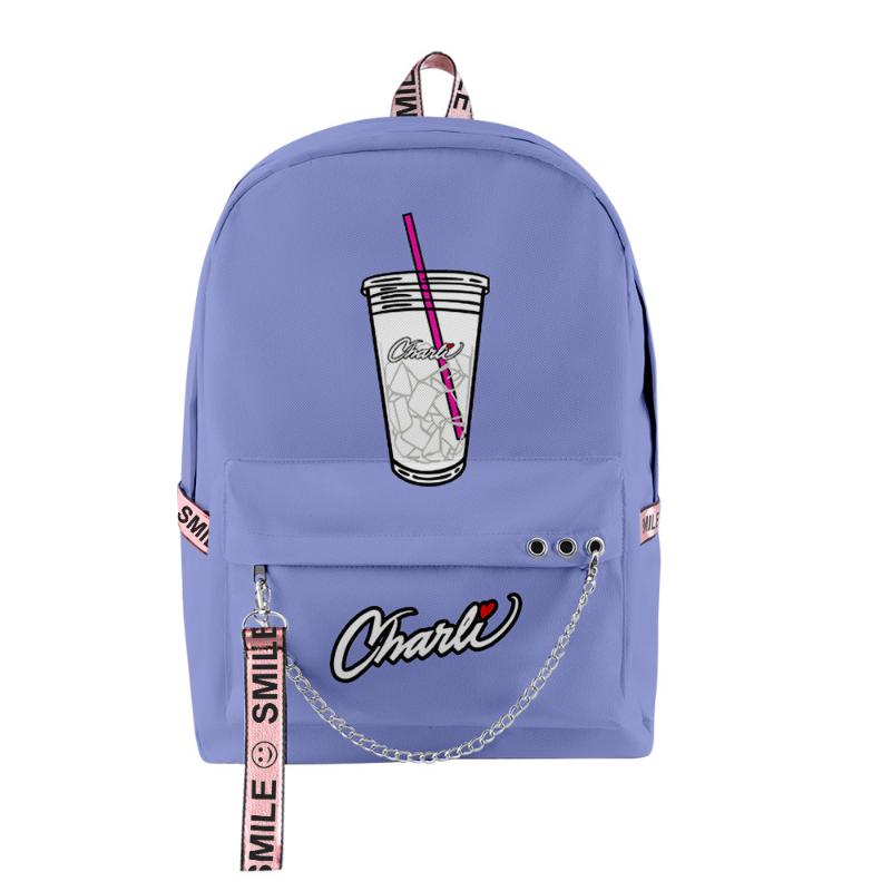 Backpack Fashion Shoulder Backpacks Students School Bag Charli DAmelio 3D Oxford Waterproof Boys Girls Multifunction Travel Bags