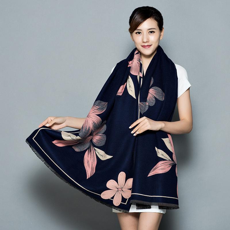 Scarves Bufanda Tassel Cloak Women Retro Style Travel Shawl Cape Jacquard Poncho Scarf Dual-use Warm Neckerchief Winter Soft Thick