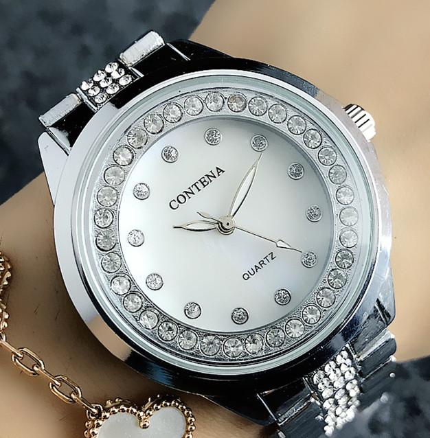 Wristwatches CONTENA Women&#039;s Watches Bracelet Wrist Ladies Candy Colors Clock Relogio Feminino