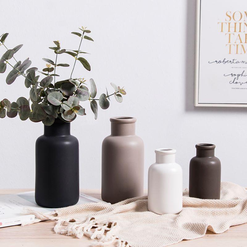 Ceramic vase hydroponic plant flower home, artificial bouquet and vase table decoration