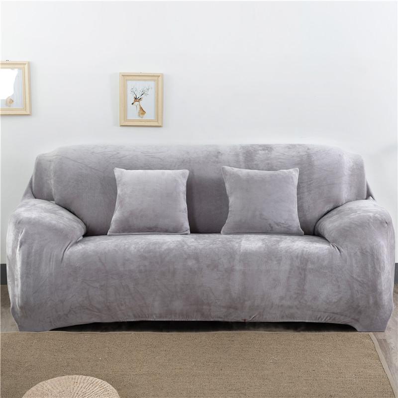 Thicken Plush Elastic Sofa Covers for Living Room Sectional Corner Furniture Slipcover Couch