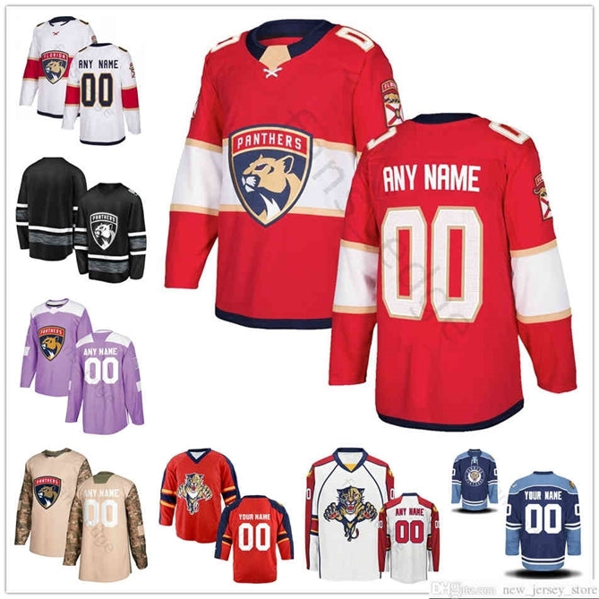 96 Custom Men Women Kids Florida Panthers Hockey Jerseys 2 Josh Brown 21 Vincent Trocheck 33 Samuel Montembeault 3 Keith Yandle 68 Mike Hoffman