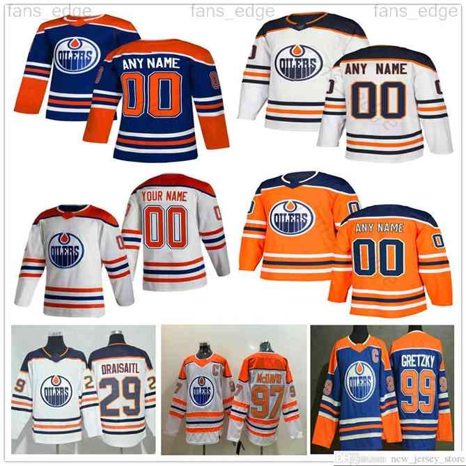 96 Custom Men Women Kids Youth Edmonton Oilers Kailer Yamamoto Kris Russell Kyle Turris Mike Smith Mikko Koskinen Oscar Klefblom Hockey Jerseys