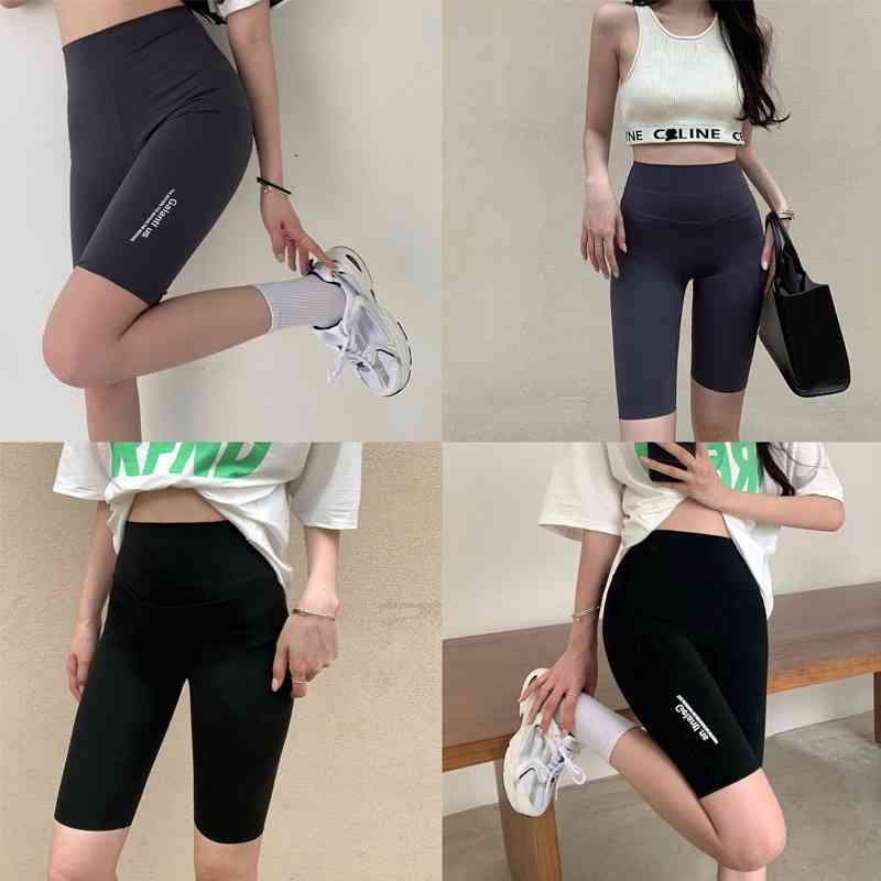 Riding women&#039;s summer shark pants wear five legged tight Leggings close belly and hip lifting Yoga Pants show thin shorts