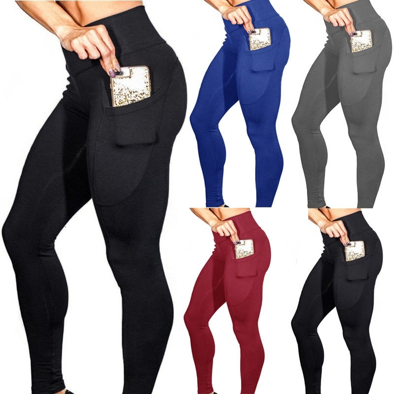 Women&#039;s Leggings 2021 Summer Spring Fashion Stretch Womens Seamless High Wais Pants Gray Blue Black Red Fitness Women ACXT