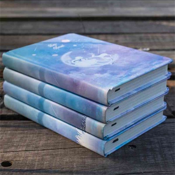 &quot;Stars Story&quot; Hard Cover Journal Diary Beautiful Universe Notebook Notepad Planner 210611