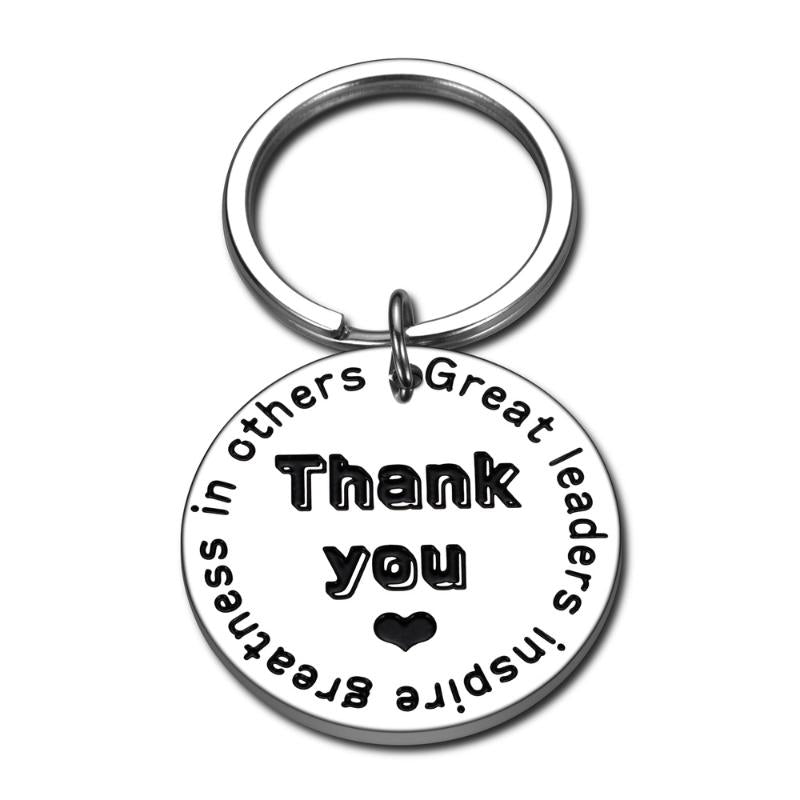 Keychains Coworker Leaving Gifts Keychain Boss Gift Great Leaders Inspire Greatness In Others Thank You For Colleague Retirement