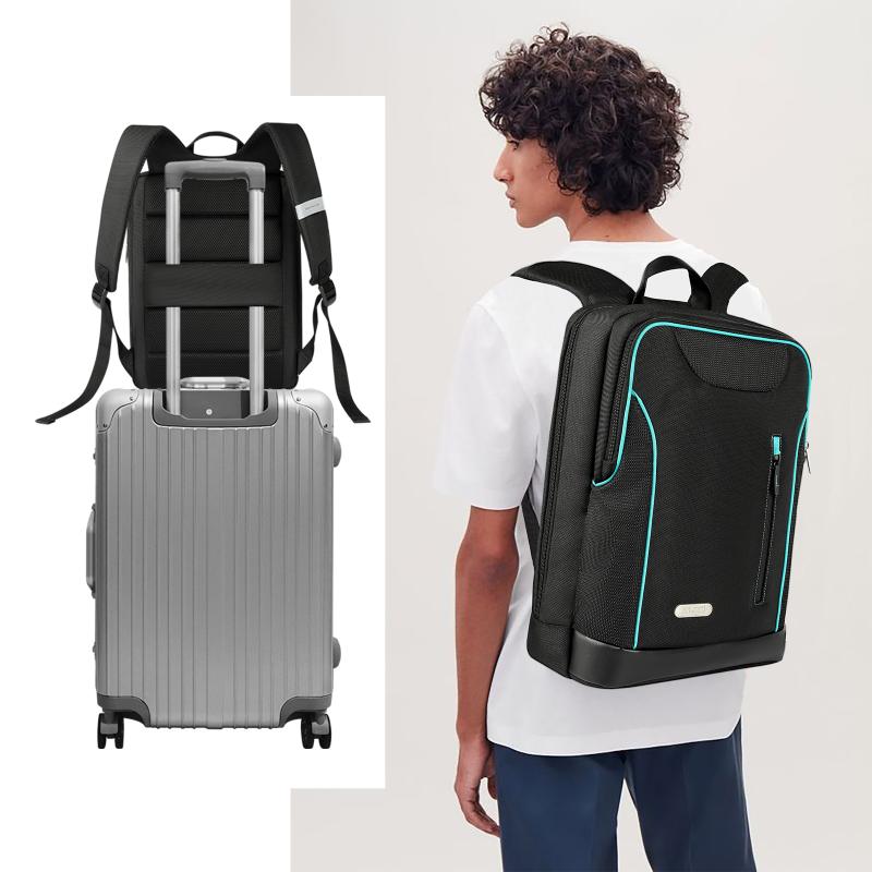 Backpack Men Fashion Contrast Color Laptop Backpacks Travel Backbag School Waterproof Bag For Student