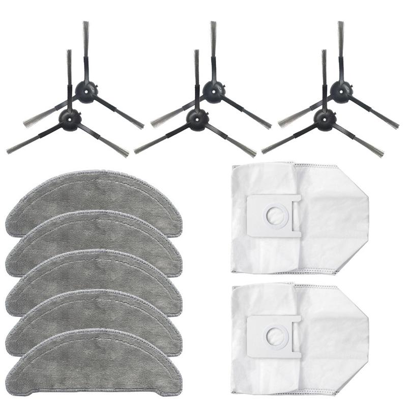 Vacuum Cleaners Promotion!Replacement Accessories For ROIDMI EVE Plus Robot Cleaner Parts Dust Bags Side Brush Mop Cloth Rags