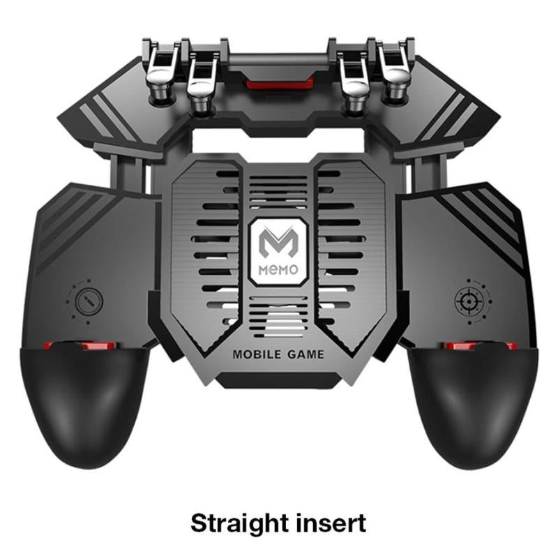 Game Controllers & Joysticks MEMO PUBG Helper AK77 Mobile Phone Radiator Water-cooled Fan Six Fingers PUGB Handle Power Bank With 4000mAh Ca