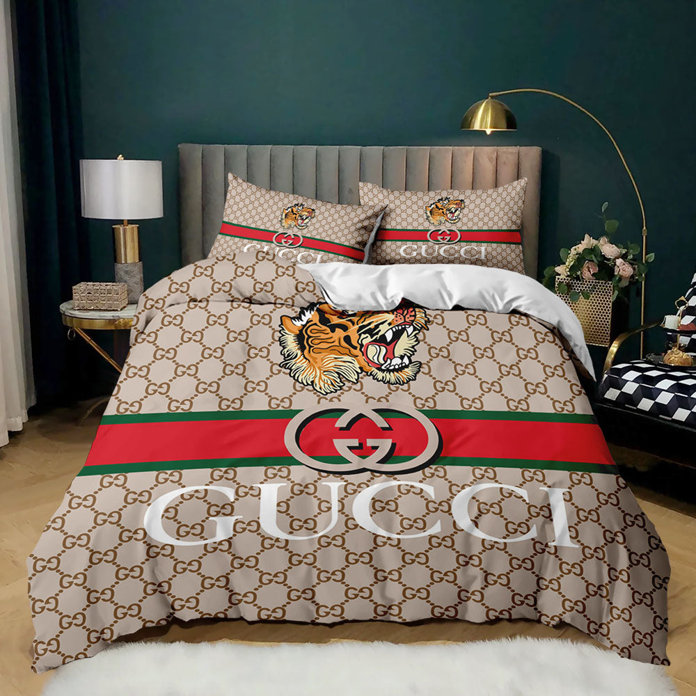 Luxury design letter printed textile bedding set full size, stylish black series of home textiles, suitable for girls-friends-family, with 1 quilt c