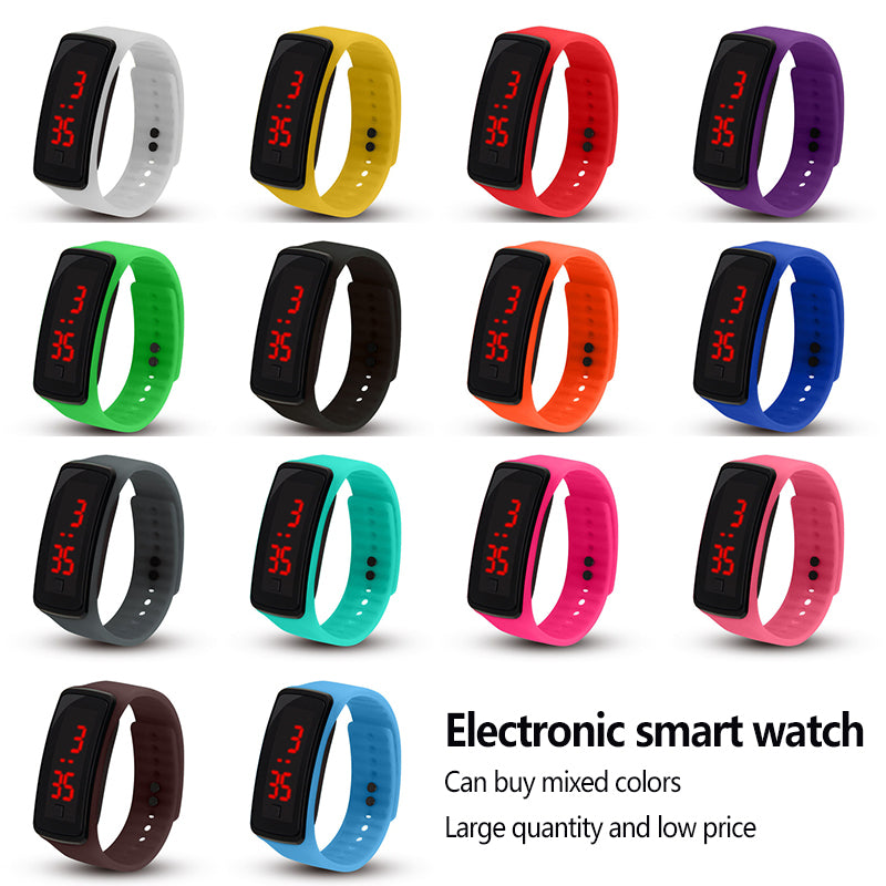 The Smart Wristbands second-generation bracelet, sunglasses, LED electronic watch, student plastic children&#039;s gift, clock, fitness tracker, sil