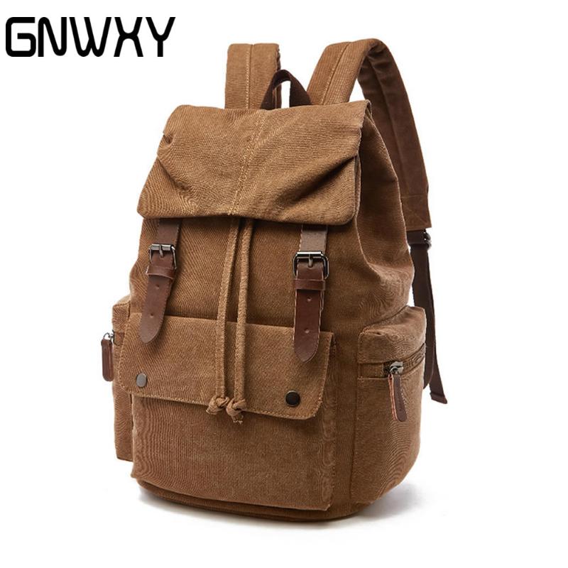 Backpack GNWXY Fashion Vintage Canvas Backpacks Teens Large Capacity School Bag Casual Hiking Travel Camping Drip