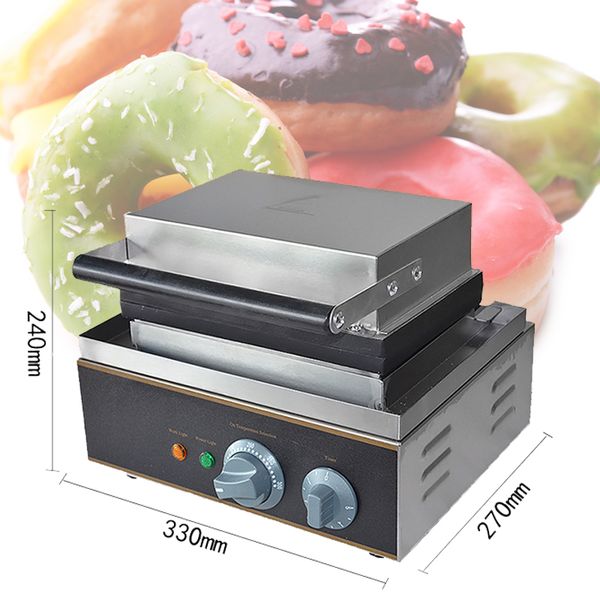 1550W 110V-220V Donut Maker 6 Holes Doughnut Machine Cookies Snack Machine Non Stick Cooking Equipment