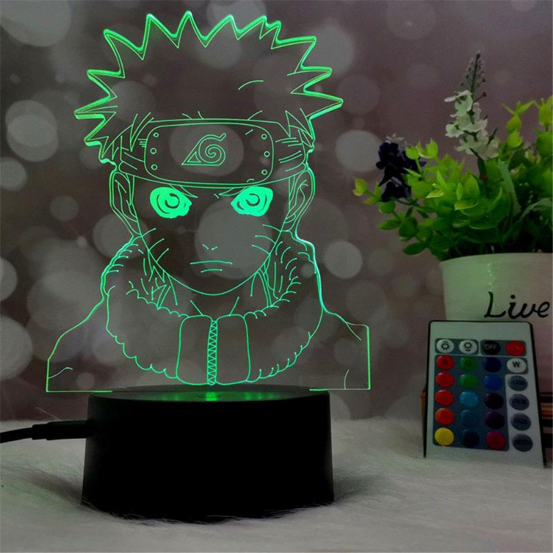 Night Lights Anime Led For Room Desk Lamp Gift USB Bedroom Decoration Set Up Gamer Mood Light Kawaii Decor Gifts Home Children&#039;s