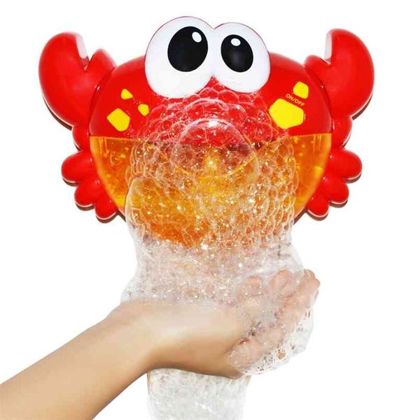 Bubble Crabs Baby Bath Toy Funny Toddler Maker Pool Swimming tub Soap Machine room Toys for Children Kids 210712