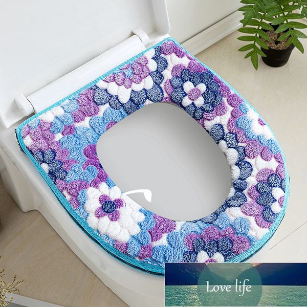 Cute Embroidered Toilet Seat Pad Printed Toilet Seat Cover Mat 1 Piece Toilet Sitting Covering For Bathroom Household Item Factory price exp