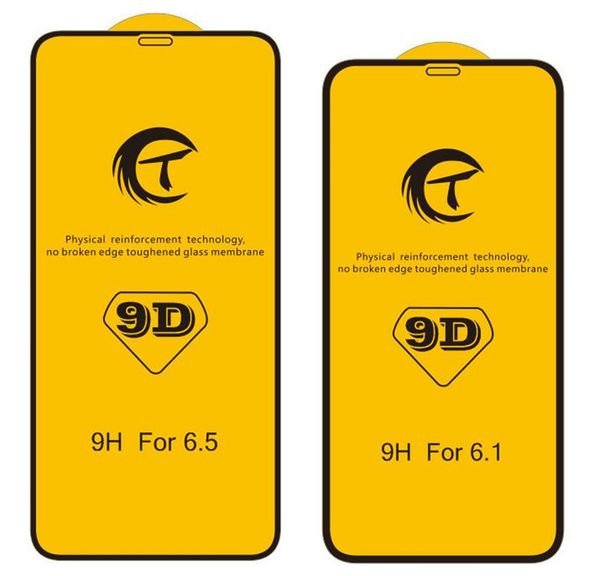Screen Protector For iPhone 16 Pro Max 15 Plus 14 13 Mini 12 11 XS XR X 8 7 SE 9D Full Glue Curved Edge Tempered Glass Guard Film Premium Co
