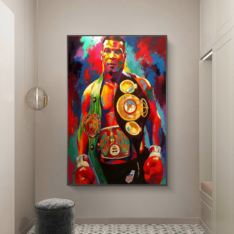 Street Graffiti art Poster Wall Art Decor Painting Print Canvas Art Boxing champion tyson Picture for Children&#039;s RoomHome Decor