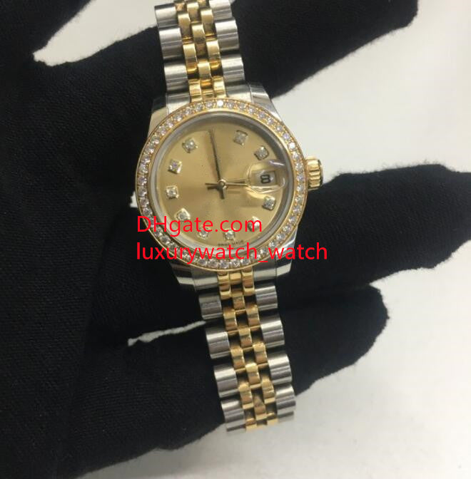 Women Diamond Watches Sapphire Mirror 179383 26mm 31MM 36 MM Mechanical Automatic Yellow Gold Jubilee Steel Bracelet Luxury Watch Waterproof