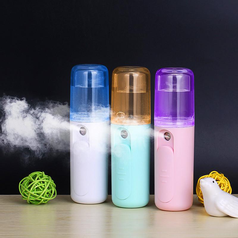 Humidifiers Air Humidifier 20ML Ultrasonic Chargeable With LED Aroma Essential Oil Steamed Face Diffuser Home USB Car Fogger Mist