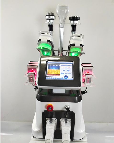 Portable slimming cryolipolisis 360 cavitation+rf multi-handle collocation therapy fat reduce freeze big suction weight Loss Fast with 40k l