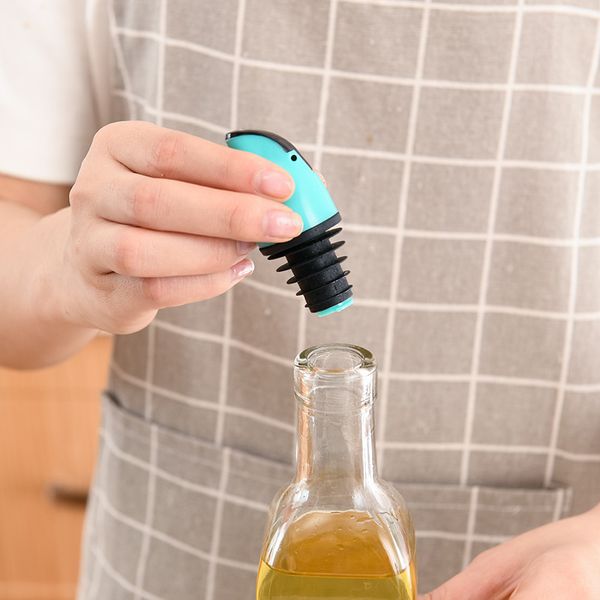 Kitchen leakage nozzle plug Seasoning Tool Oil bottled Type Oils Guide Nozzles Plastic Soy Sauces Bottles Cap Mouth Head Sauce plugs