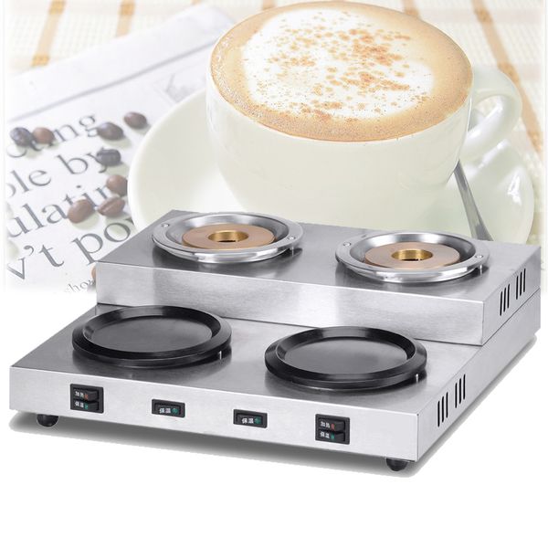 Electric Double-Pot Coffee Boiler Stove Water Heater Boiler Cup Warmer Dessert Shop Equipment