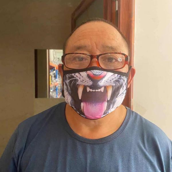 3d Printed Washable Reusable Face Mask Funny Star Print Monkey ape tiger Animals Design Halloween Cosplay Mask Mouth Mask