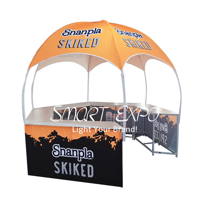 Canopy Promotional Food Kiosk Tent Advertising Display with Custom Full Color Printing Graphics