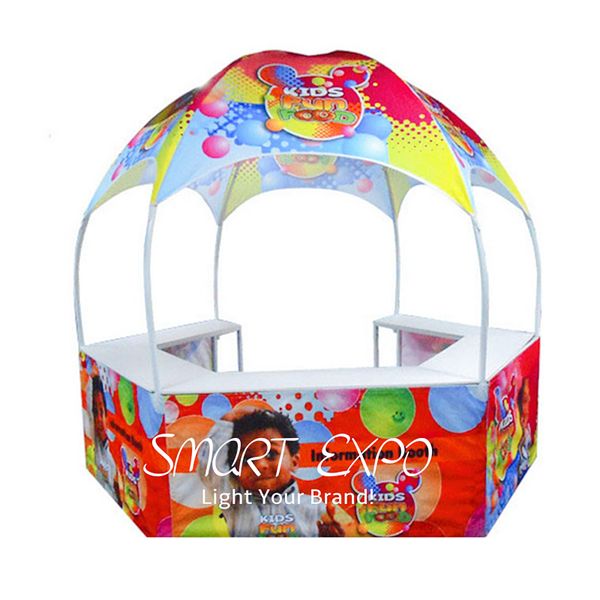 Advertising Display Tent 10x10ft for Food and Beverage Sampling with Custom Full Color Printing Graphics