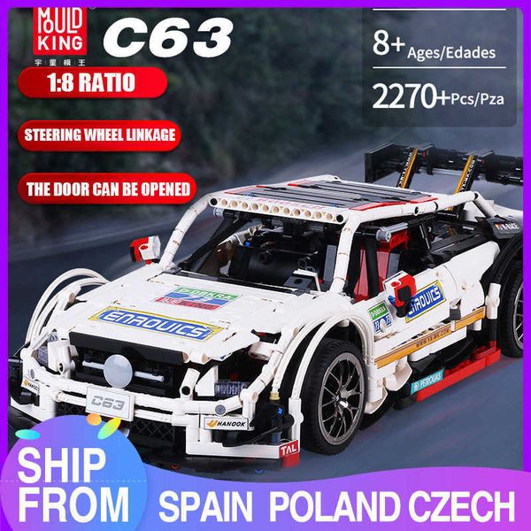 Mould King MOC High-Tech The Sport Super Racing Car Model Building Blocks Assemble Bricks Kids Educational Toys Christmas Gifts X0902