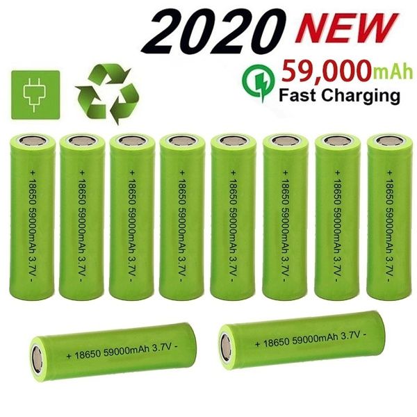 2021 Newest High Capacity 3.7V 18650 59000nAh Lithium Ion Rechargeable Battery Can Be Used in All Kinds of Electronic Equipment
