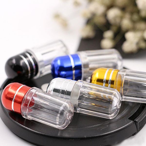 Single small capsule Pill case box packaging bottle sub Splitters Storage Bottles Container Travel Splitter