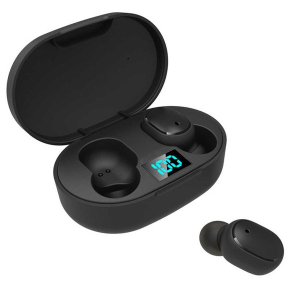 New Tws Bluetooth Earphones E6s Wireless Earbuds for Ipx4 Waterproof Digital Headphones with Microphone Portable Headsets