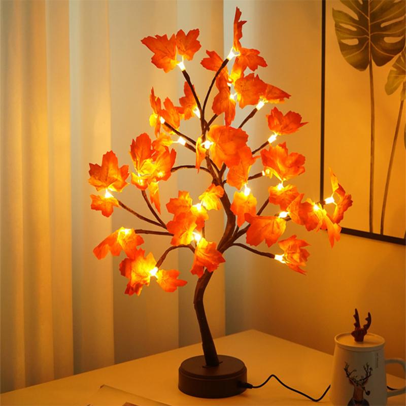 Night Lights LED Fairy Light Copper Wire Tree Lamp For Home Decoration Creative Potted Shapes DIY Table Holiday Gifts All Ages