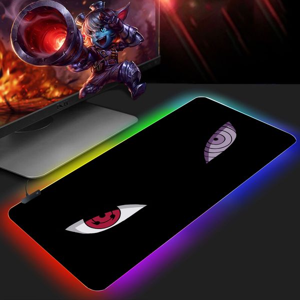 Uchiha RGB 900x400x2mm Pad Mouse Carpet Computer Padmouse Domineering Gaming Mousepad Gamer keyboard mouse pad mat